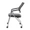 Boss Black Mesh Training Chair with Pewter Frame, PK2 B1806P-BK-2 - alternate 5